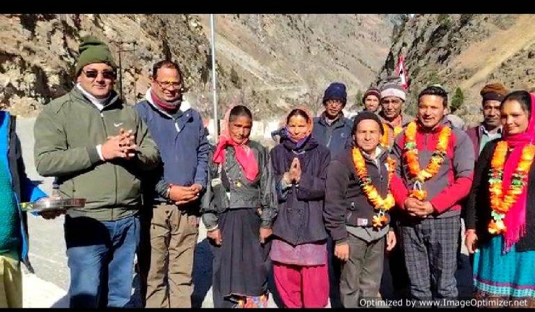 आजादी के 70 साल बाद सीमांत भलगांव सूखी मोटर मार्ग निर्माण कार्य हुआ शुरू, ग्रामीणों में खुशी