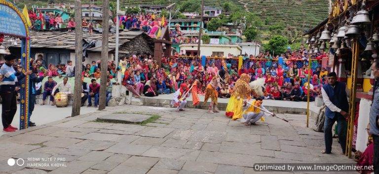 शिव पार्वती नृत्य और राम – रावण युद्ध के साथ रासी गांव में वैशाखी मेला संपन्न – लक्ष्मण नेगी ऊखीमठ