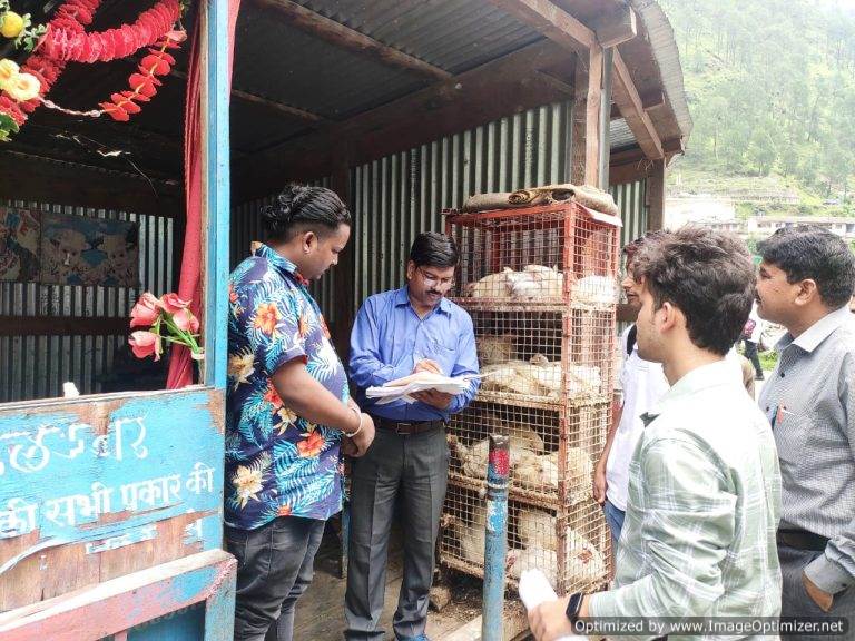 खाद्य सुरक्षा विभाग ने मीट दुकानों का किया औचक निरीक्षण, दिए आवश्यक दिशा-निर्देश