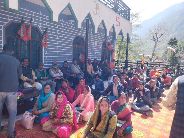 नंदानगर : भाजपा कार्यकर्ताओं ने लिया हर बूथ मजबूती का संकल्प