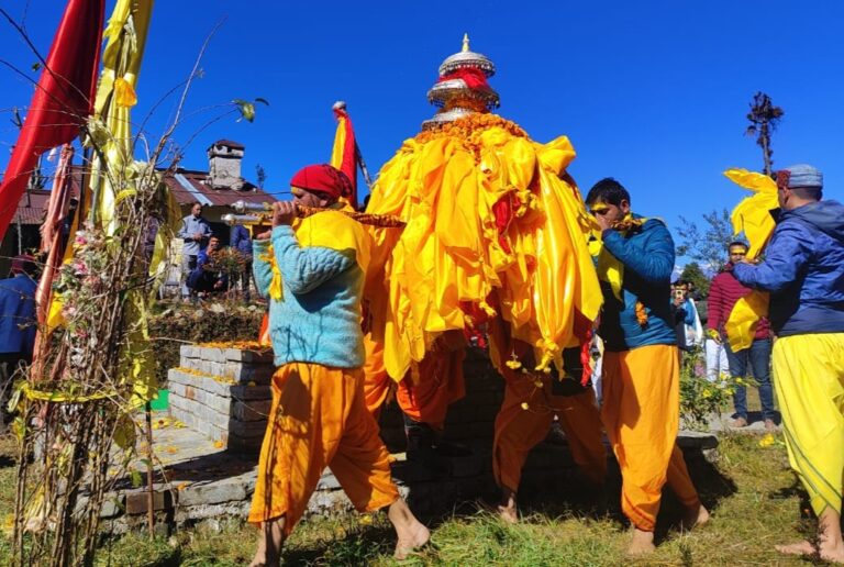 ऊखीमठ : भगवान तुंगनाथ की उत्सव डोली अंतिम रात्रि प्रवास के लिए पहुंची भनकुण्ड