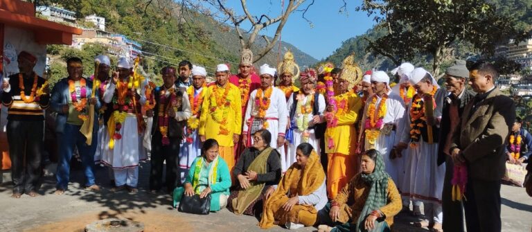 गौचर : पांडवों ने किया अलकनंदा संगम पर स्नान, निकाली भव्य कलश यात्रा