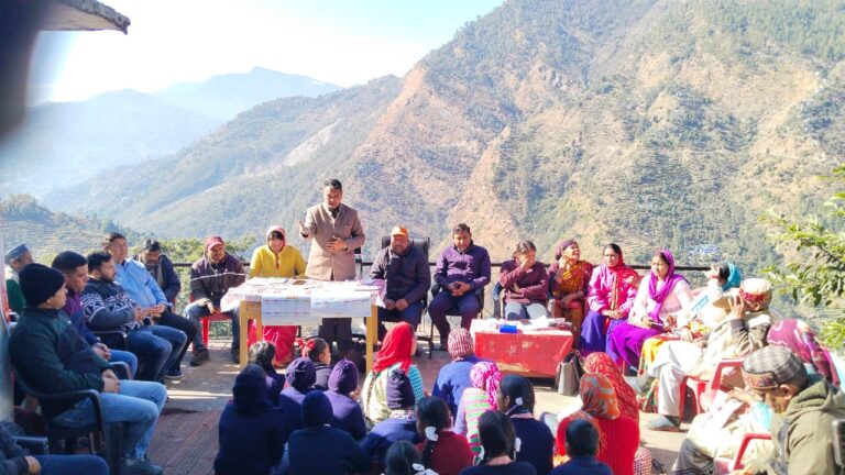 ऊखीमठ : संकल्प यात्रा का ग्रामीणों ने किया भव्य स्वागत, योजनाओं की दी जानकारी