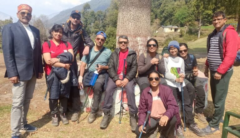 ऊखीमठ : पर्यटन व होम स्टे को बढ़ावा देने के लिए बैंगलोर का आठ सदस्यीय दल ने केदारघाटी के गांवों का किया भ्रमण