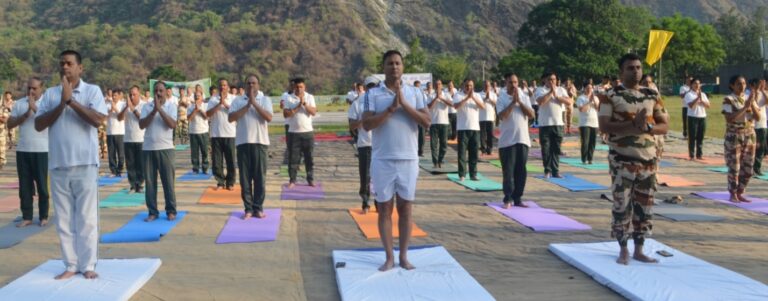 गौचर : आईटीबीपी के हिमवीरों ने धूमधाम से मनाया अंतरराष्ट्रीय योग दिवस