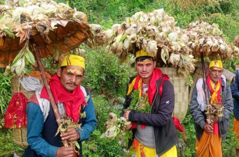 उर्गमघाटी : मायके पहुंचने पर नंदा स्वनूल का मैतियों ने किया भव्य स्वागत