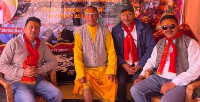 जोशीमठ : किशोर पंवार ने सिद्धपीठ मां नंदा देवी लाता मंदिर में की पूजा – अर्चना