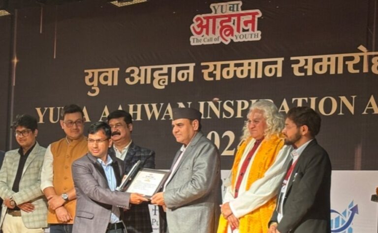 देहरादून : युवा आह्वान इंस्पिरेशन अवार्ड 2024 से सम्मानित हुए संजय चौहान और मांगल गर्ल नंदा सती