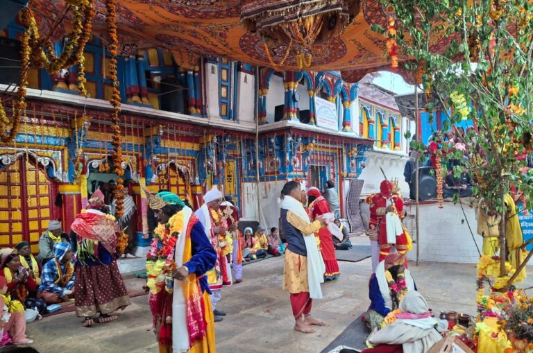 ऊखीमठ : दुर्योधन वध व पांडव अस्त्र-शस्त्र विसजर्न के साथ पांडव लीला हुआ संपन्न