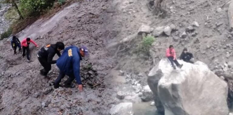 जोशीमठ : नदी में फंसे दो युवकों का एसडीआर ने किया सुरक्षित रेस्क्यू