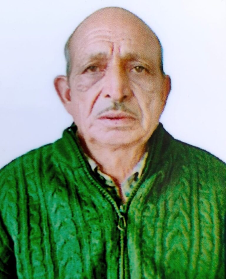 ऊखीमठ : राज्यमंत्री चंडीप्रसाद भट्ट के बड़े भाई का आकस्मिक निधन, शोक की लहर