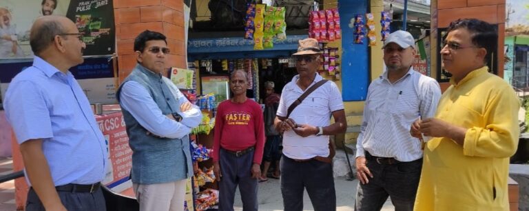 गौचर : अधीक्षण अभियंता ने किया सिंचाई नहर बमोथ का निरीक्षण