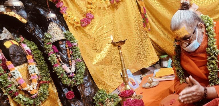 ज्योतिर्मठ : शंकराचार्य स्वामी वासुदेवानंद जी ने किए भविष्य बदरी के दर्शन