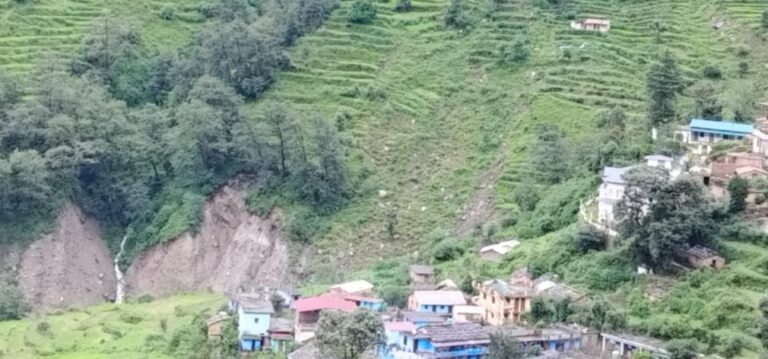 ऊखीमठ : केदारघाटी में भारी बारिश एवं भूस्खलन से जन-जीवन अस्त-व्यस्त