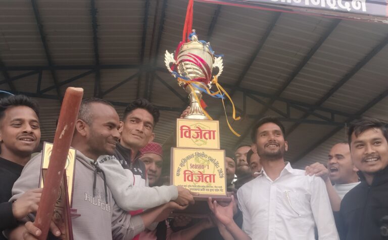 पीपलकोटी : व्यापार संघ पीपलकोटी बना विजेता और लुहां एकादश उपविजेता