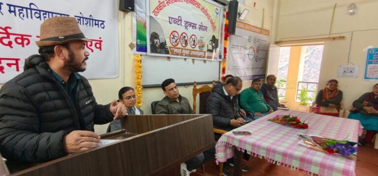 ज्योतिर्मठ : जागरूकता ही नशे के खिलाफ सबसे बड़ा हथियार : पुनीत कुमार